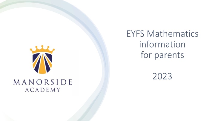 Early Years Foundation Stage Mathematics Information for Parents 2023
