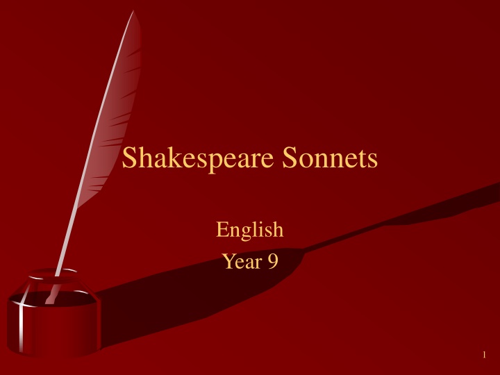 Shakespearean Sonnets: A Beginner's Guide