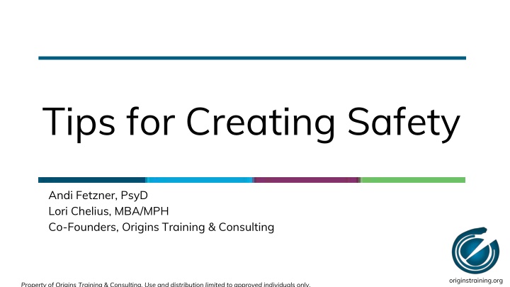 Strategies for Building a Safe Environment