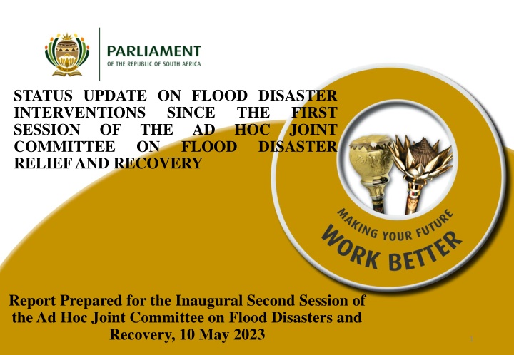 Update on Flood Disaster Interventions and Responses to Committee's Reporting Requests