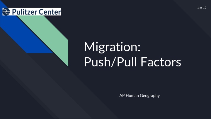Migration: Factors and Impacts