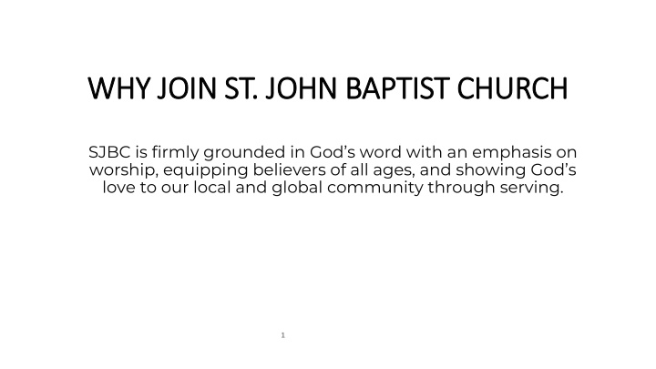 Strategic Succession Planning for Leadership Development at St. John Baptist Church