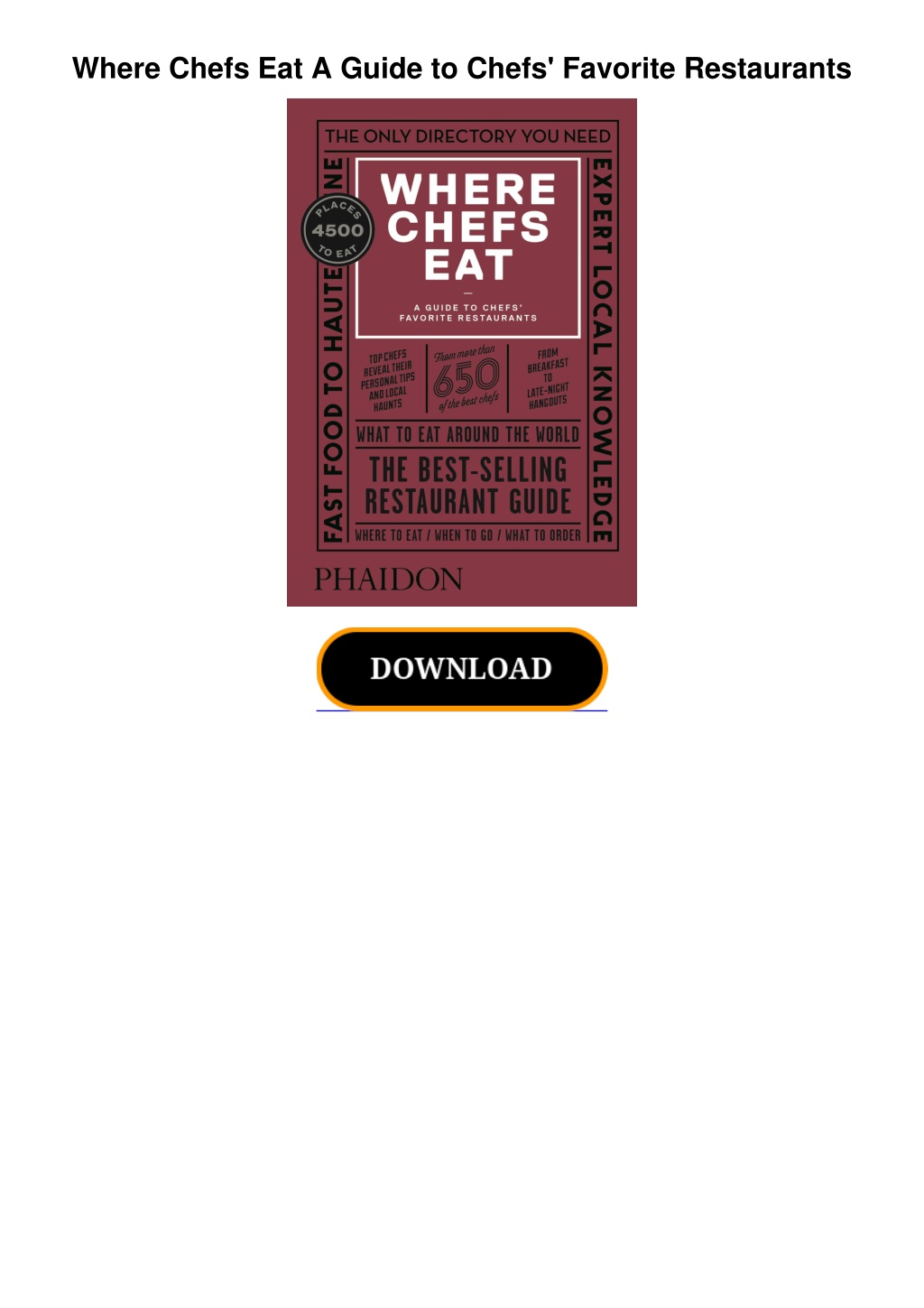 where chefs eat a guide to chefs favorite l.w