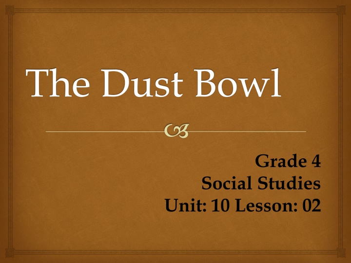 The Dust Bowl: Impact of the 1930s Drought