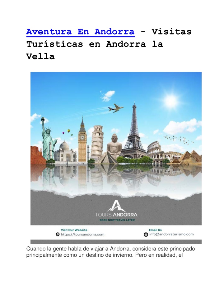 aventura en andorra visitas tur sticas en andorra n.w