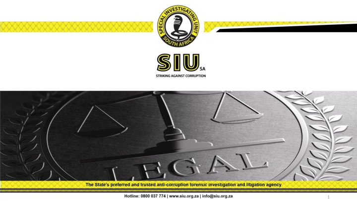 National Student Financial Aid Scheme (NSFAS) Investigation Overview
