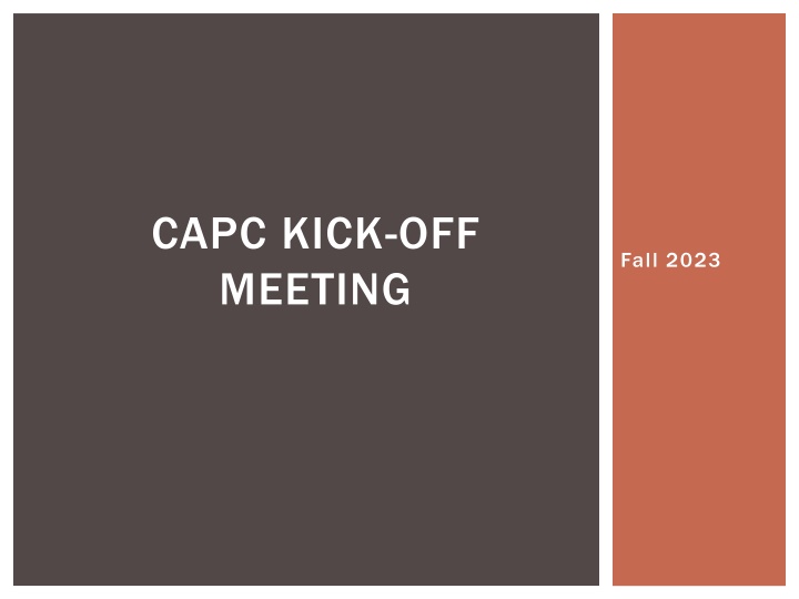 CAPC: Curriculum and Academic Policies Council Overview