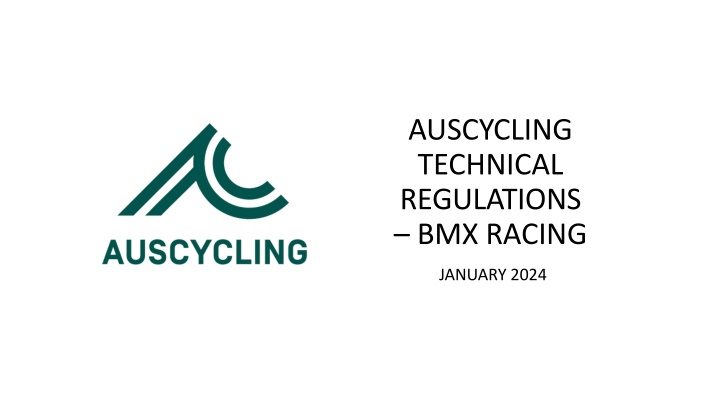Updates to AusCycling BMX Racing Technical Regulations January 2024