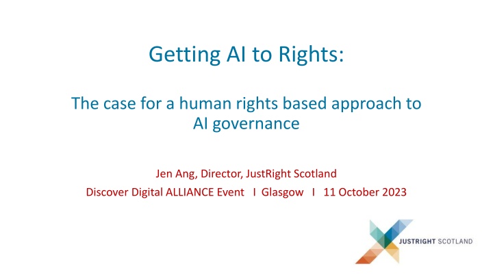 Ensuring AI Governance Through a Human Rights Approach