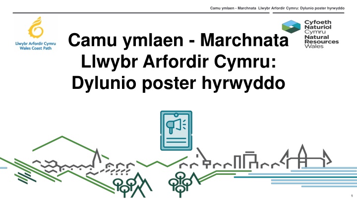 Coastal Path Promotion Poster Design for Wales