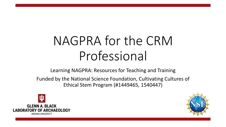 NAGPRA: Teaching and Training Resources