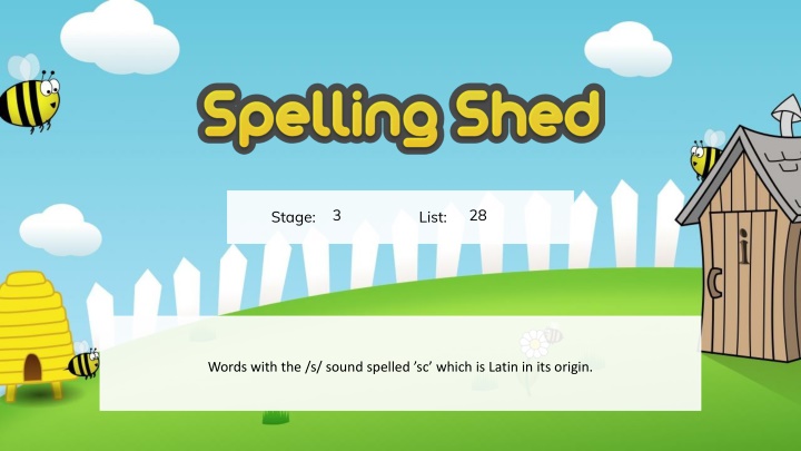 Latin Origin Words with the /s/ Sound Spelled 