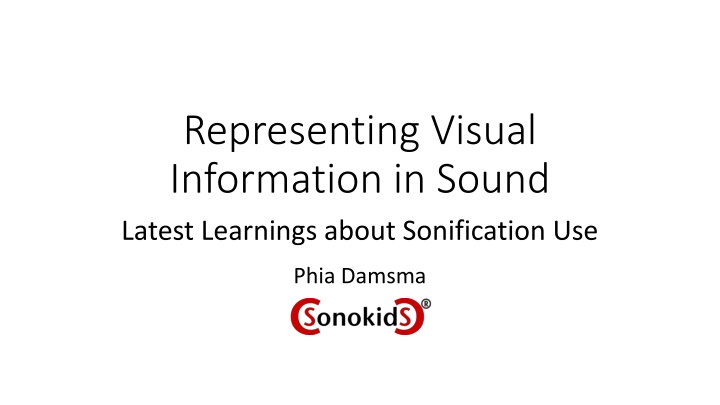 The Power of Sonification: Transforming Visual Information into Sound