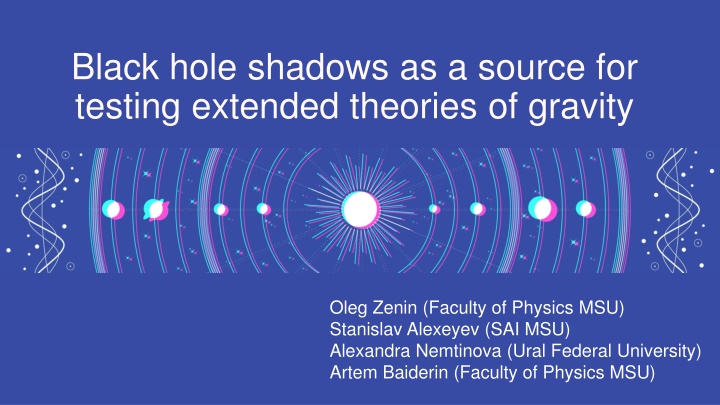 Testing Extended Theories of Gravity Using Black Hole Shadows