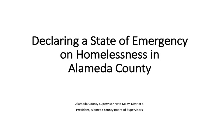 Homelessness Crisis in Alameda County: A Growing Emergency