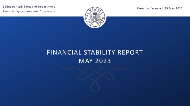 Hungarian Banking System Stability Report May 2023