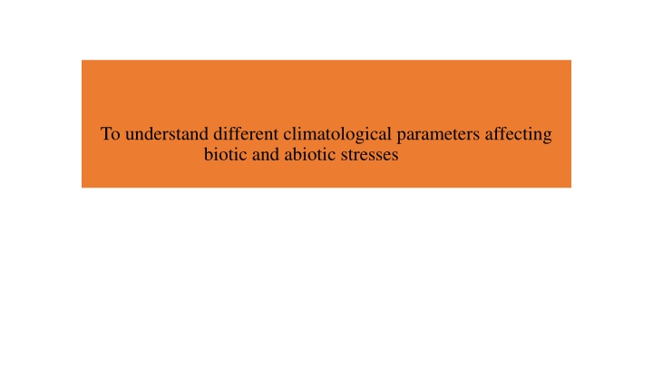 Impacts of Combined Stress Conditions on Plant Responses