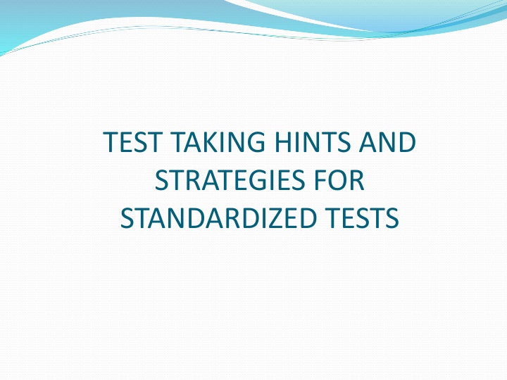 Effective Test Taking Strategies for Standardized Tests
