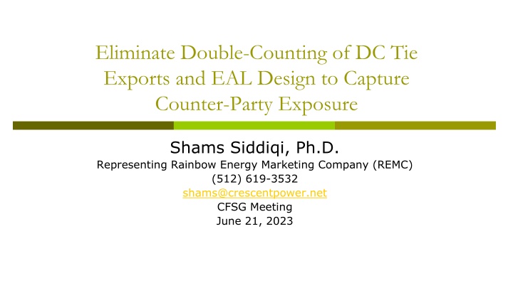 Addressing Double Counting and Design Flaws in Energy Market Exposures