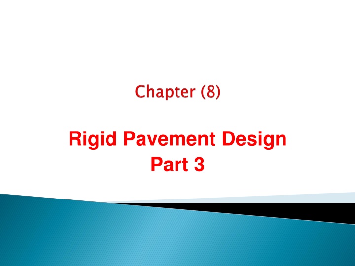 Rigid Pavement Design: Stresses and Joint Types