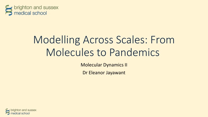 Molecular Dynamics: Insights from Across Scales