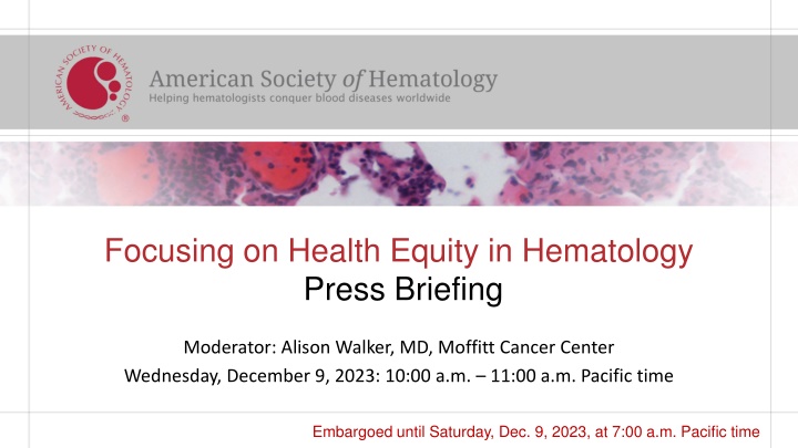 Addressing Racial Disparities in Hematology: Insights and Strategies