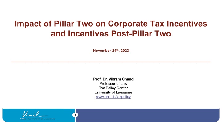 Impact of Pillar Two on Corporate Tax Incentives Post-Pillar Two