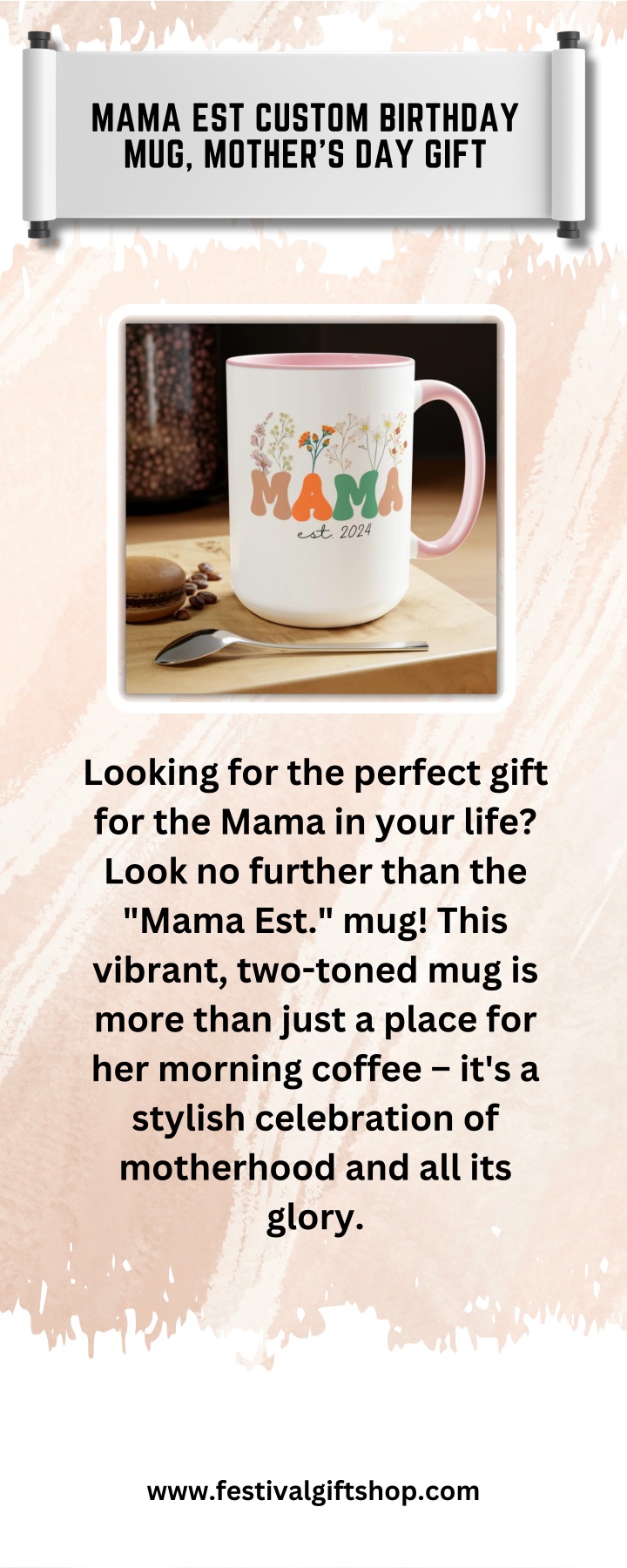 mama est custom birthday mug mother s day gift n.w