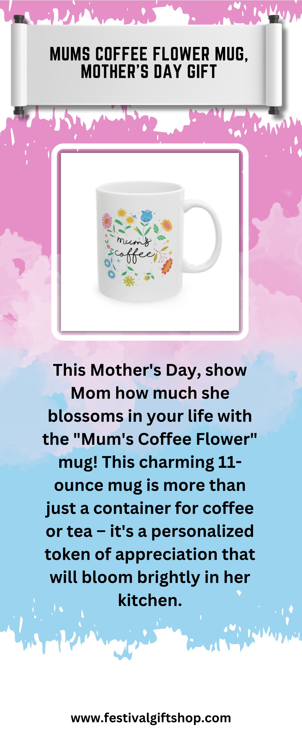 mums coffee flower mug mother s day gift l.w