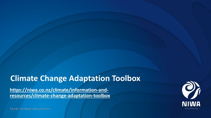 Climate Change Adaptation Toolbox for Schools and Communities
