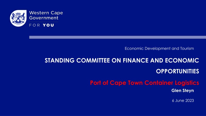 Enhancing Container Logistics at Port of Cape Town: Collaboration and Priorities