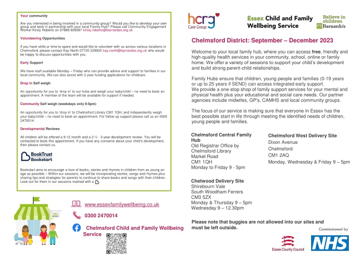 Chelmsford Family Hub and Community Services