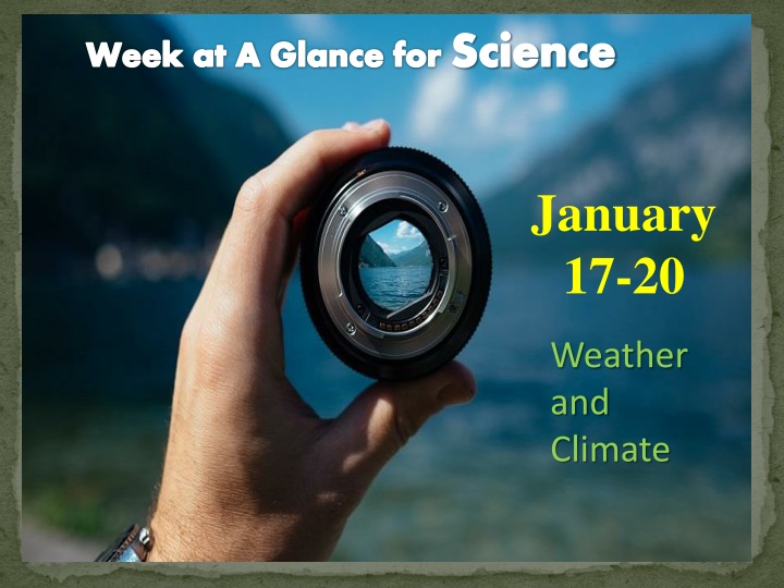 Climate and Weather Interactions in Science