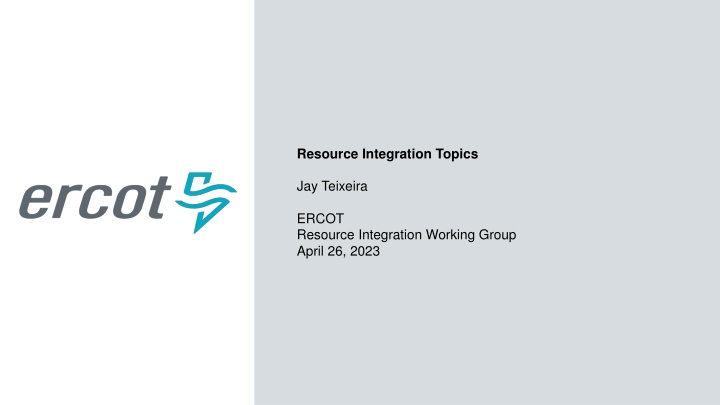 Resource Integration Topics and Quarterly Stability Assessment Guidelines