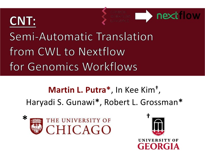 Semi-Automatic Translation from CWL to Nextflow for Genomics Workflows