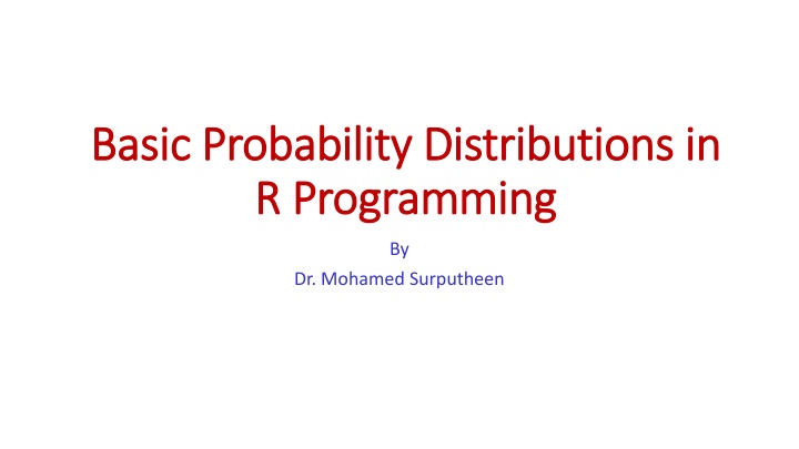 Binomial Distribution in R Programming