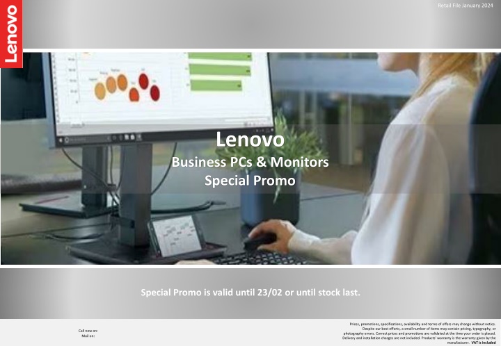 Lenovo Business PCs & Monitors Special Promo January 2024