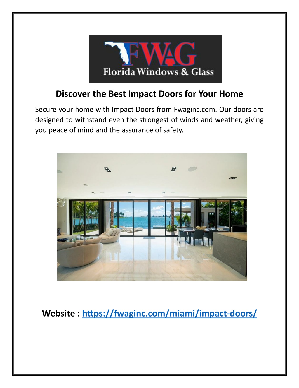 discover the best impact doors for your home l.w