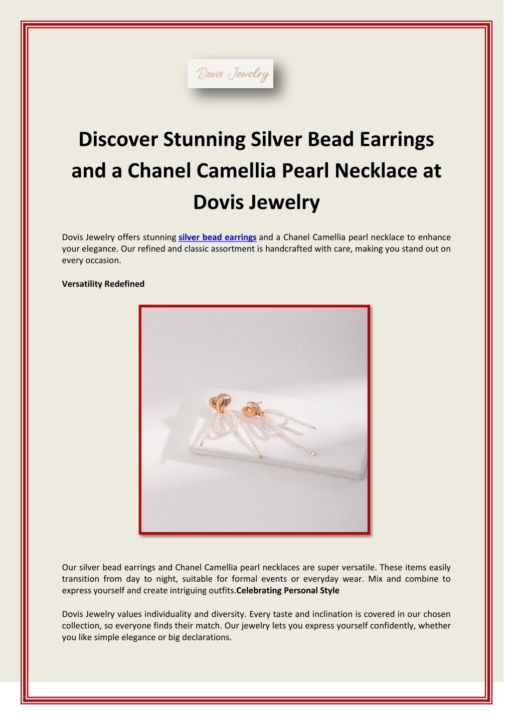 discover stunning silver bead earrings l.w