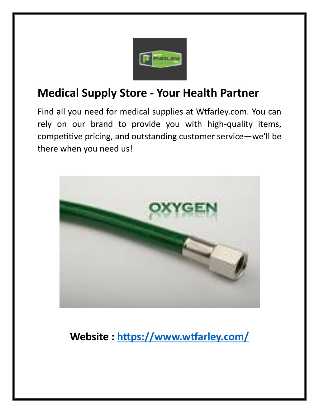 medical supply store your health partner l.w