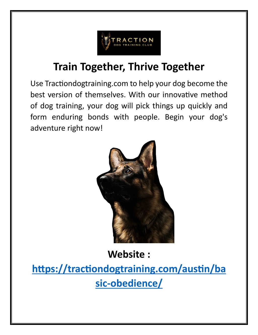 train together thrive together l.w