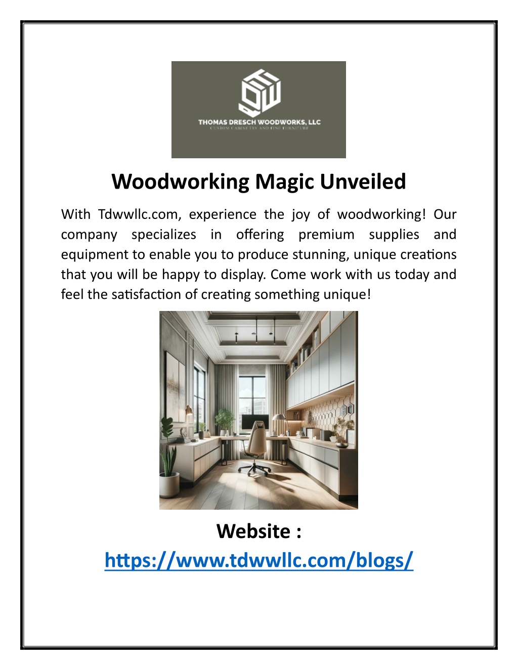 woodworking magic unveiled l.w