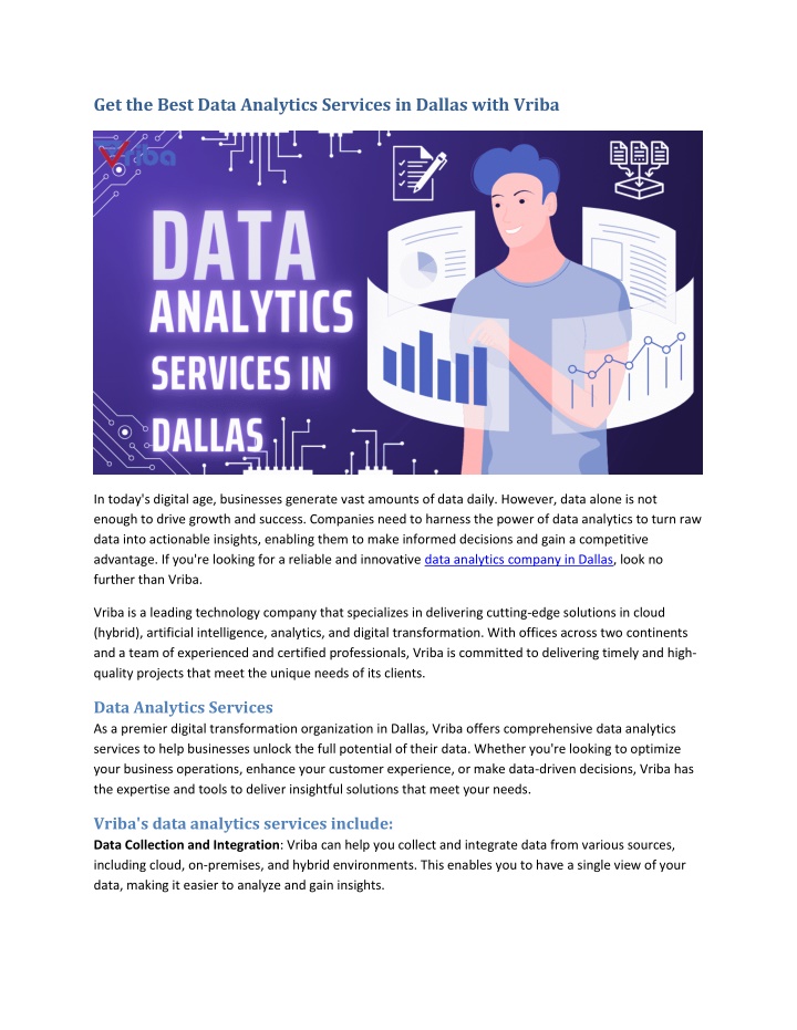 get the best data analytics services in dallas n.w