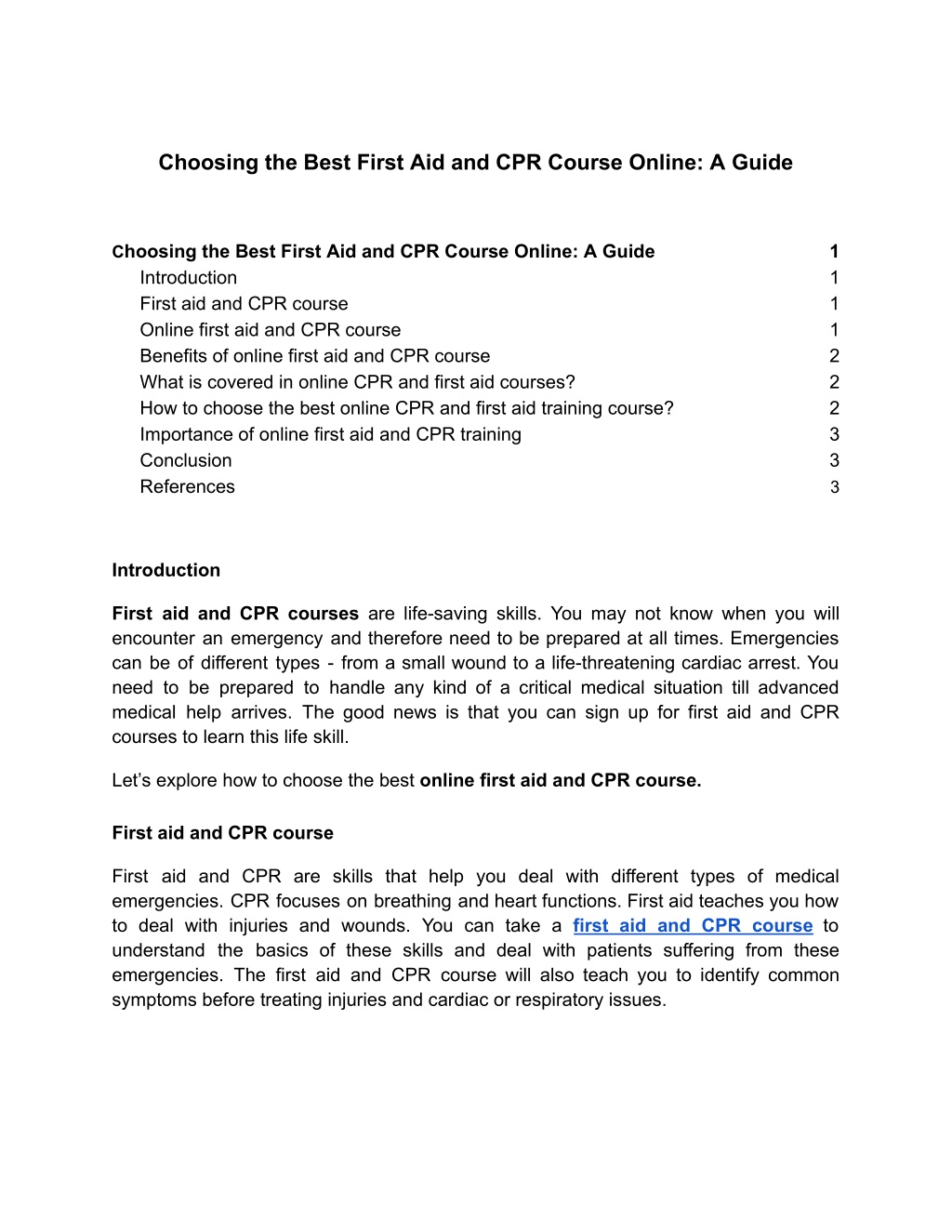 choosing the best first aid and cpr course online l.w