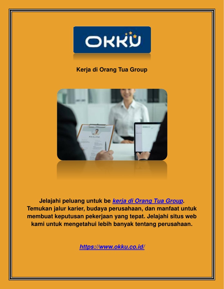 kerja di orang tua group n.w