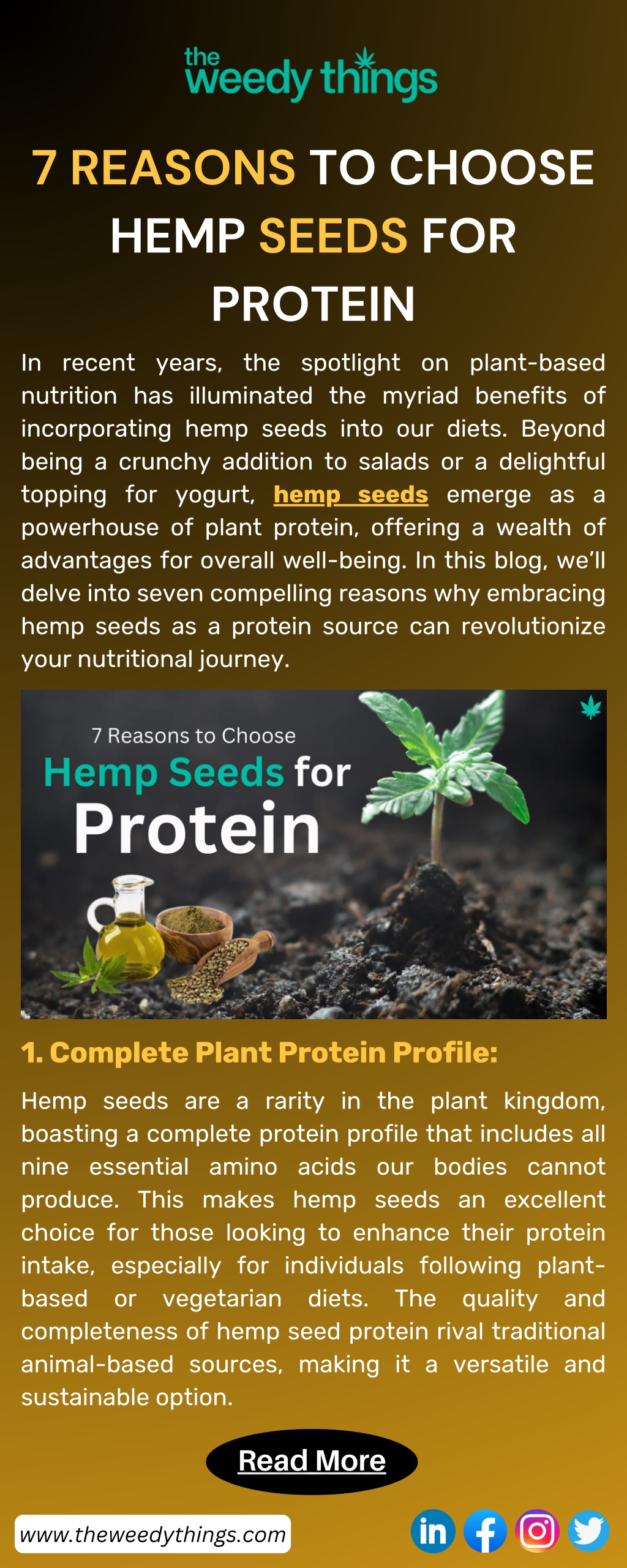 7 reasons to choose hemp seeds for protein l.w