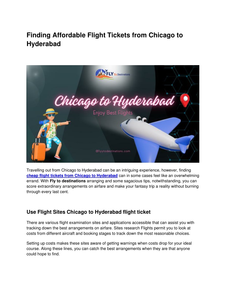 finding affordable flight tickets from chicago n.w