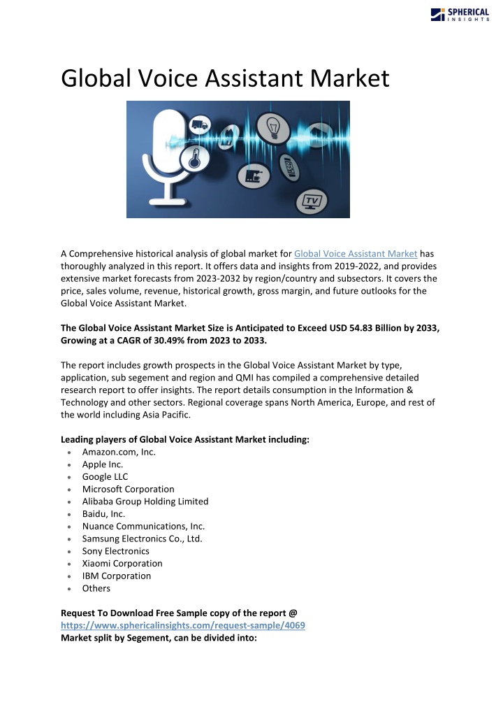 global voice assistant market n.w
