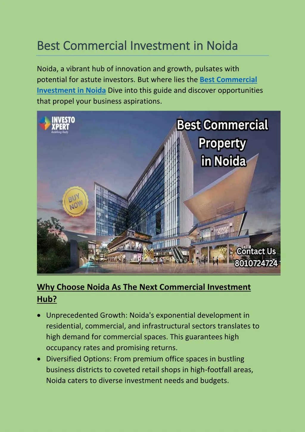 best commercial investment best commercial n.