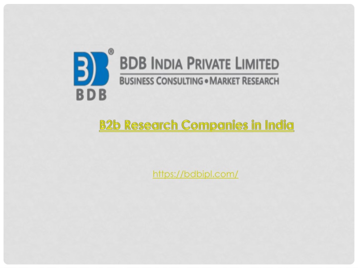 B2b Research Companies in India